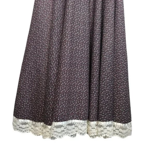 GUNNE SAX by Jessica Vintage Rare Purple Floral Prairie Dress Size 13 Sleeveless - Picture 6 of 15